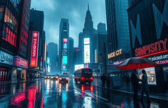 City Rain Wallpaper