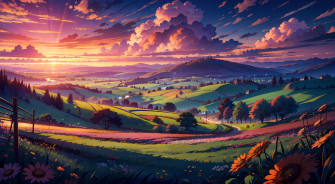 Anime Landscape 4k Ultra HD Wallpaper