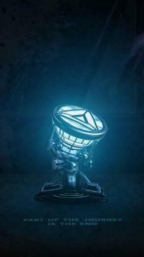 Iron Man Arc Reactor Avengers Endgame iPhone Wallpaper Board