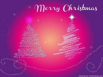 Pink Christmas Tree Wallpaper