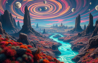 Alien Planet Landscapes Wallpaper