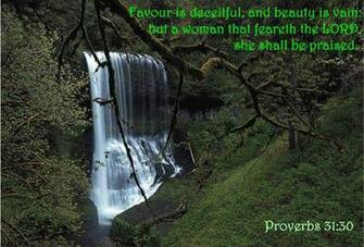 Memory Verse Favour Is Deceitful And Beauty Vain Buta Woman That