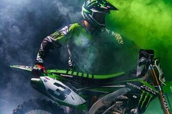 Monster Energy Kawasaki Racing Signs Eli Tomac
