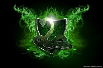 Slytherin Sonserina Stylized Coat Of Arms By Dixb2