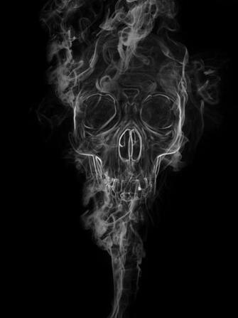 Skull In Smoke By Toinouandre