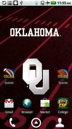 Officially Licensed Oklahoma Sooners Live Wallpaper With Animated 3d