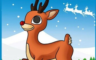 Rudolph The Red Nosed Reindeer Wallpaper Draw