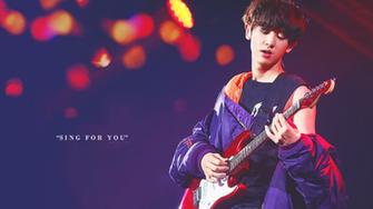 Chanyeol Guitar HD Wallpaper Background
