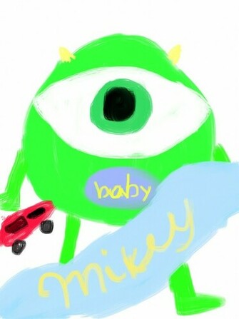 Mike Wazowski Baby Wallpaper By