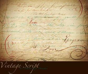 Vintage Script Brush Sampler By Asunder