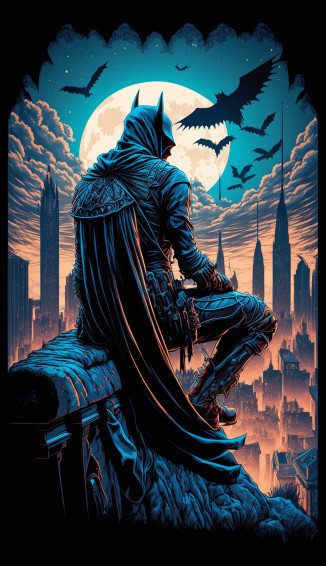 Another Sad Batman R Midjourney