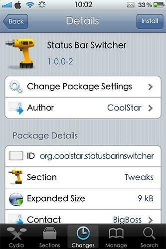 Status Bar Switcher Cydia Tweak Keeps The Visible When You