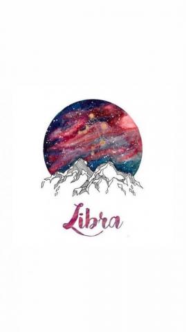 Libra Zodiac Watercolor Wallpaper Teahub Io