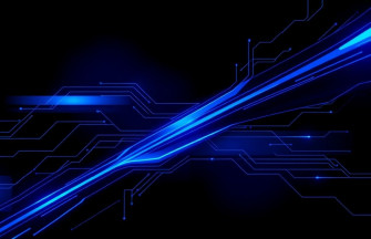 Black And Blue Tech Wallpaper
