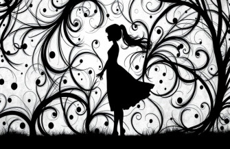 Black And White Girl Wallpaper