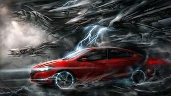 Home Auto And Vehicules Red Car Wallpaper