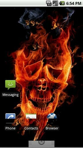 Skull Android Live Wallpaper Auto Design Tech