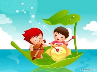 Wallpaper Cartoon Children Games