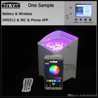 Ful Background Up 6x18w In Led Battery Wireless Dmx Par