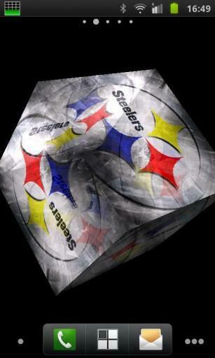 Live Wallpaper Which Bring 3d Pittsburgh Steelers Logo Into Your