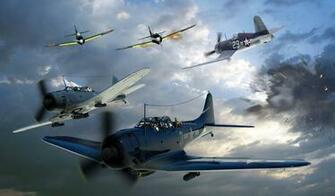Douglas Sbd Dauntless Dive Bombers A10 By Drewhammond On