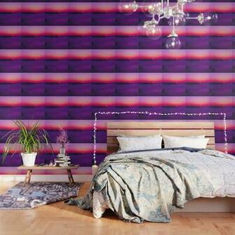 Purple Sunset In Fira Santorini Wallpaper By Haroulita Society6