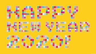Happy New Year Pixel Art 4k HD Desktop Wallpaper For