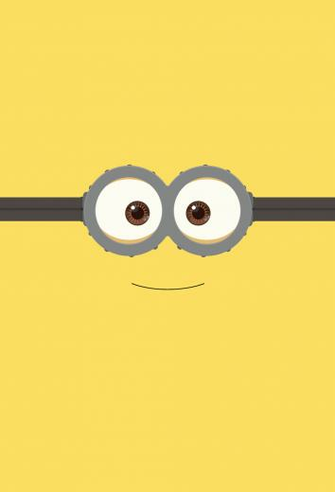 Minions Face Background Wallpaper