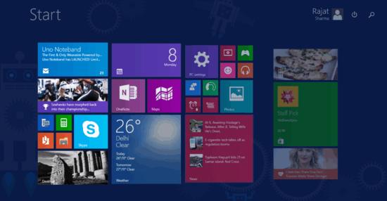 Organize Live Tiles In Groups Windows