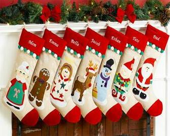 Christmas Decorations Trees Stocking Wallpaper HD