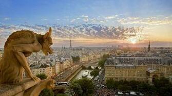 Eiffel Tower Paris Cityscapes Bing Gargoyles Wallpaper