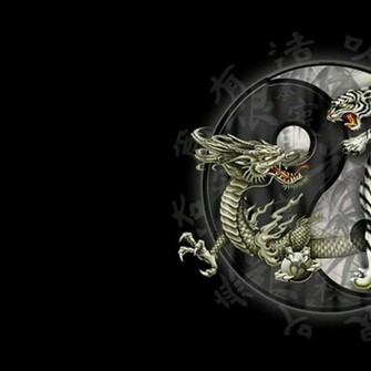 Dragon Yin And Yang Yinyang Wallpaper Hi