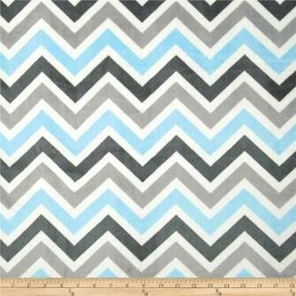 Taggie Blanket Blue Chevron