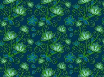 Crewel Blue By 61single Desktop Wallpaper