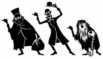 Haunted Mansion Wallpaper Stencil The