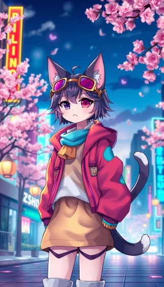 Anime Catboy Wallpaper