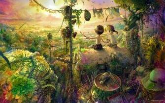 Trippy Landscape Wallpaper
