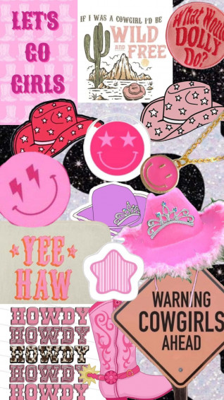 Pink Cowgirl Aesthetic Wallpaper