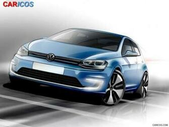 Volkswagen E Golf Design Sketch HD Wallpaper