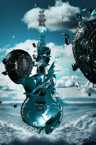 Broken Guitar Wallpaper iPhone