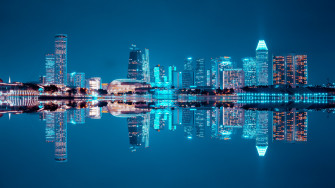Night City Lights Panorama Metropolis 4k HD Wallpaper