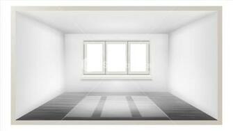 Empty Room Vector Wall Sunlight Falling Down House