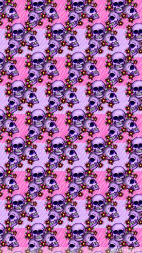 Installing This Girly Skulls And Flowers iPhone Wallpaper Is Very Easy