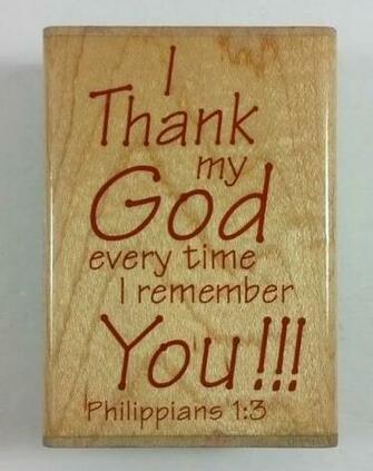Stampabilities Philippians Rubber Stamp Gr1010 Bible Verse