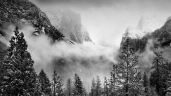 Early Winter Storm Yosemite National Park California HD Wallpaper