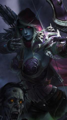 Sylvanas Windrunner Wow Fantasy Girl 4k Phone HD