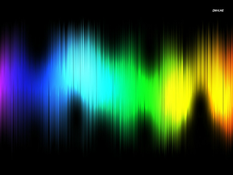 Colorful Sound Waves Wallpaper Digital Art
