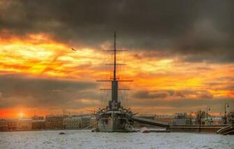 Wallpaper Peter Aurora Russia Saint Petersburg Cruiser Neva