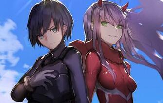 Wallpaper Two Darling In The Frankxx Cute France Hiro