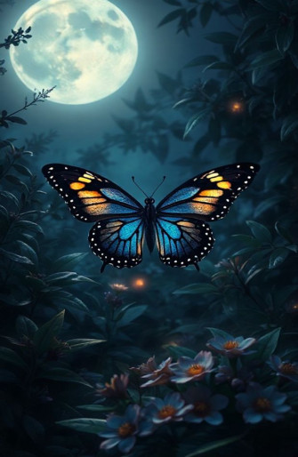 Night Butterfly Wallpaper